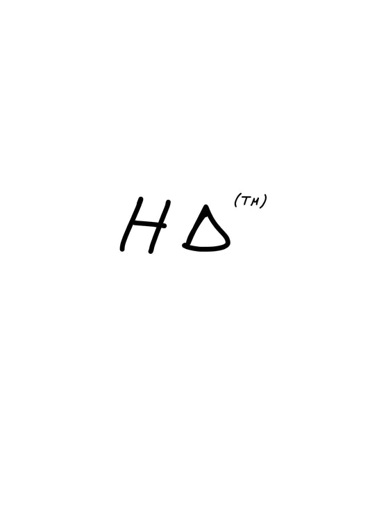 #1 HD White Tee - "Powered By ADHD"